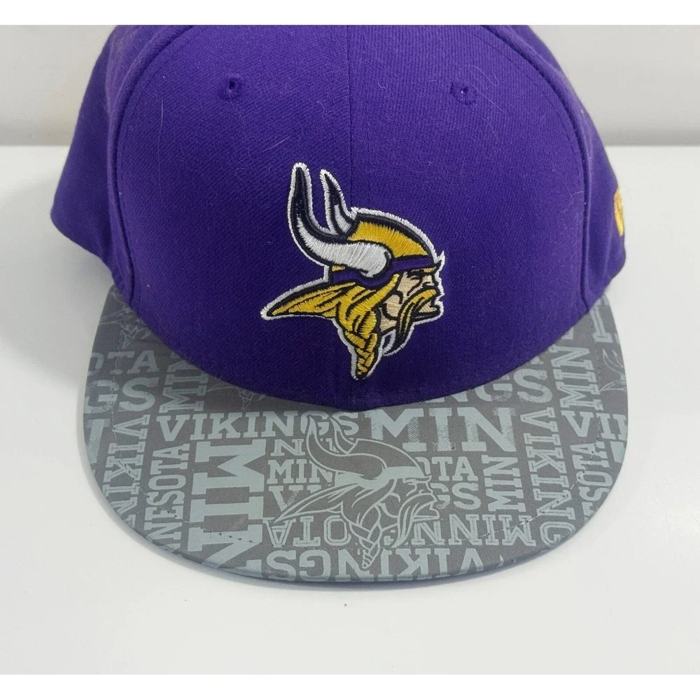 Minnesota Vikings New Era 59Fifty Fitted Baseball‎ Hat Purple - Size 7 1/8